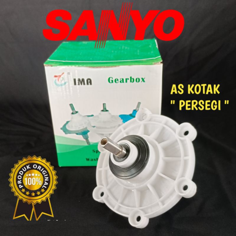 GEARBOX MESIN CUCI 2 TABUNG SANYO KOTAK PERSEGI ORIGINAL