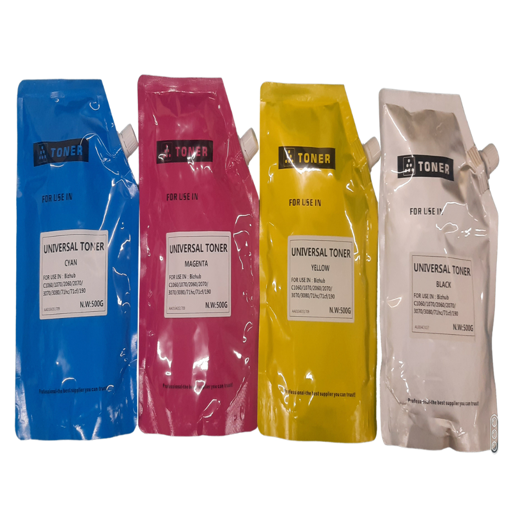 Toner tn619 refill konica minolta bizhub c1060 c1070 500 gram