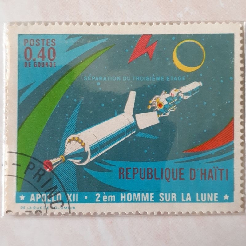 

Perangko Haiti Second manned moonlanding - Apollo 12 (Return Apollo) Tahun 1970