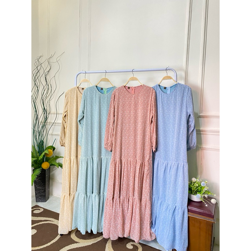 (AG) Kamila Dress Ceruty Set Hijab