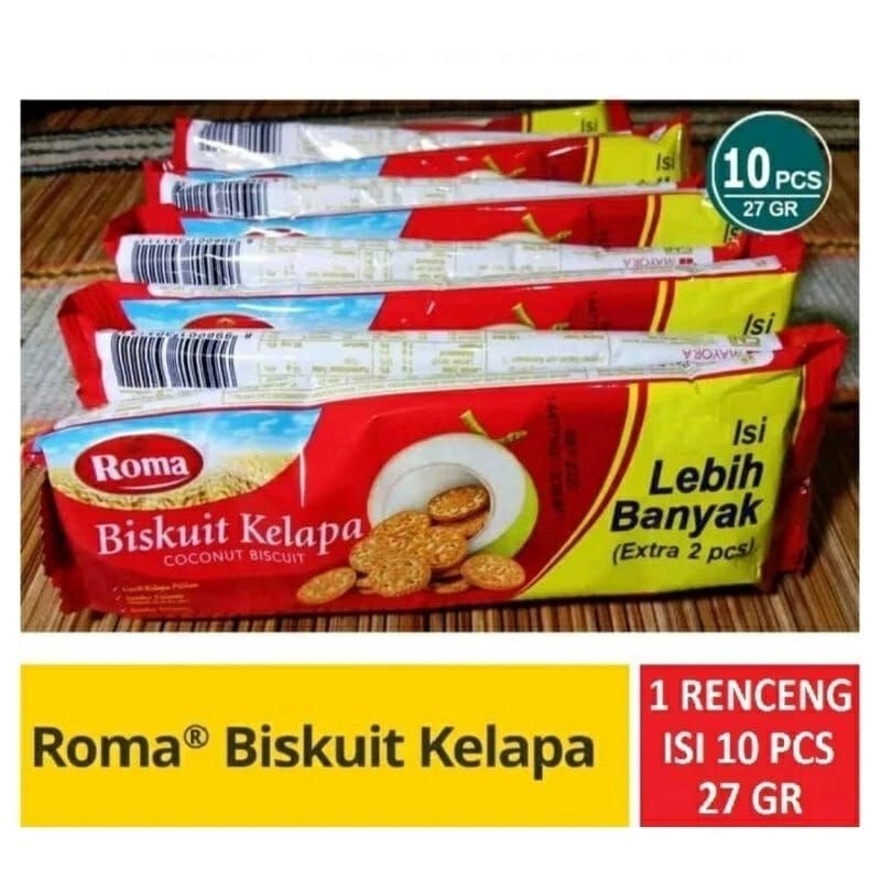 

ROMA KELAPA SACHET 36gr perenceng isi 10 bungkus