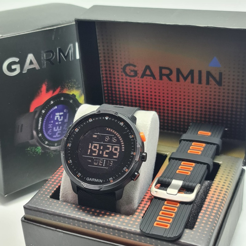 Jam Tangan Pria Garmin GR678 Paket Olahraga Free Strap Rubber Jam Tangan Terbaru Sporty