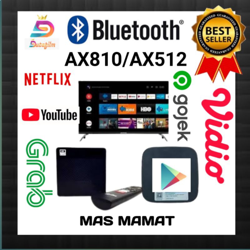 STB AX810/AX512 UNLOCK ANDROID TV BOX FULL APLIKASI SIAP PAKAI