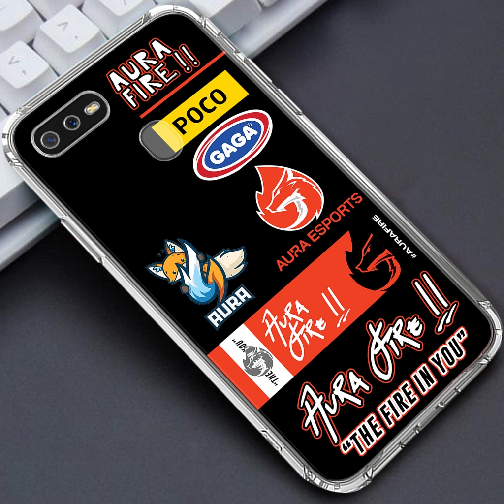 Softcase OPPO A5S /OPPO A12/OPPO A7  - Clear Case  MOTIF  ( ESPORT ) - Anticrack - Case Bening - Sof