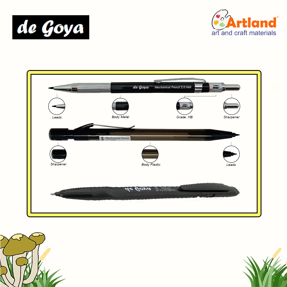 

DeGoya Mechanical Pencil – Pensil Mekanis Metal & Plastik untuk Sketsa