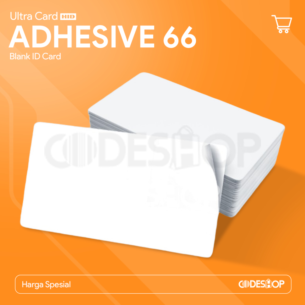 

Kartu PVC Adhesive 82266 Blank Card Adhesive66 CR80 Ultracard Putih