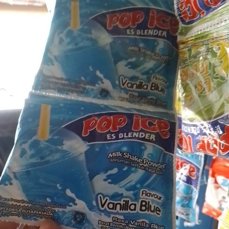 

pop ice vanila blue