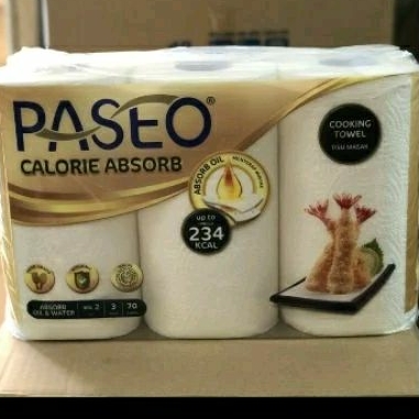 tisue paseo serap minyak / dapur (isi 3 roll)