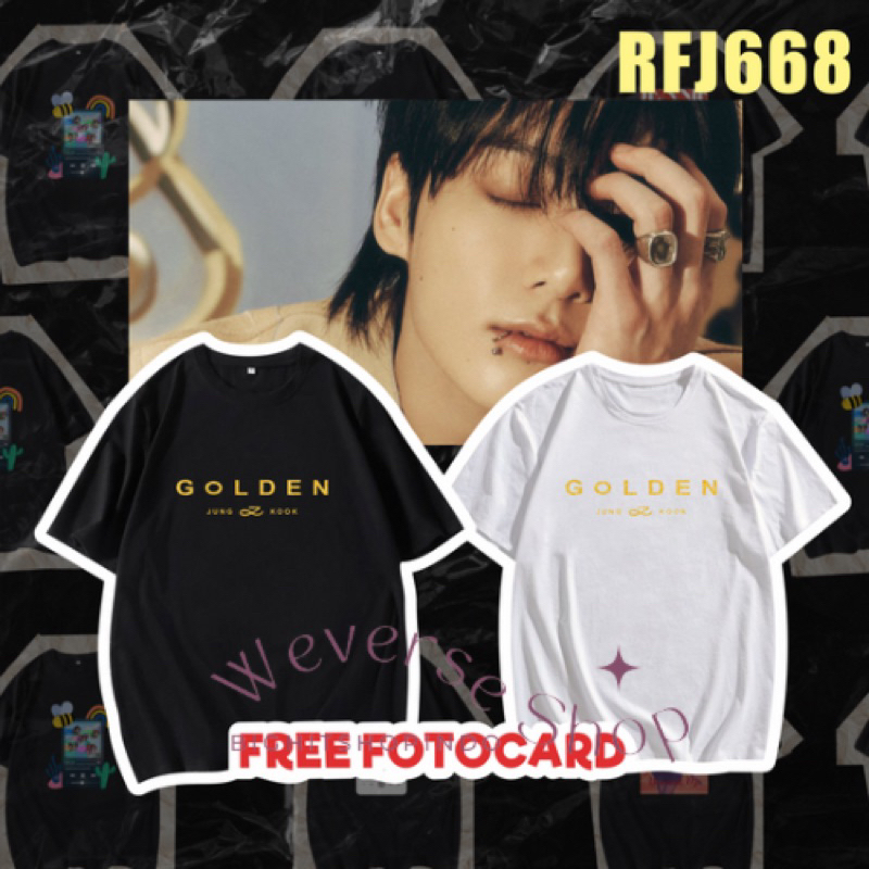 TSHIRT BTS | TSHIRT JUNGKOOK GOLDEN | KAOS JUNGKOOK GOLDEN