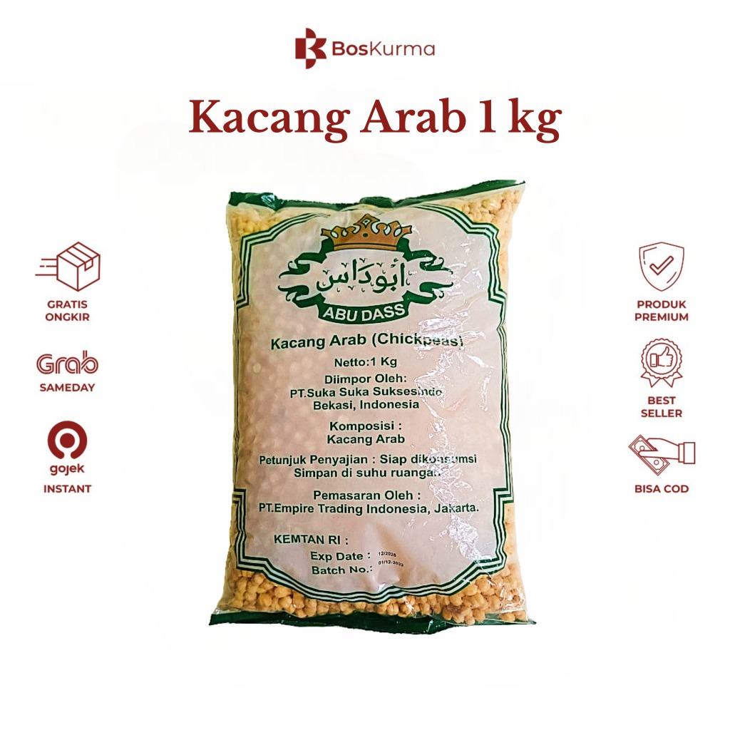 

Kacang Arab 1kg Panggang Oleh Oleh Haji Umroh