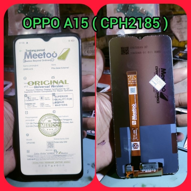 LCD TOUCHSREEN TS FULSET OPPO A15 CPH2185