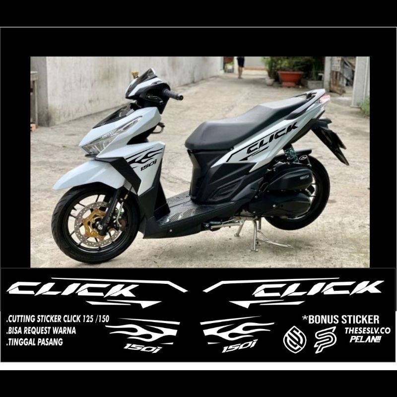 Striping Cutting Sticker Vario 125/150 LED old model api dan Click