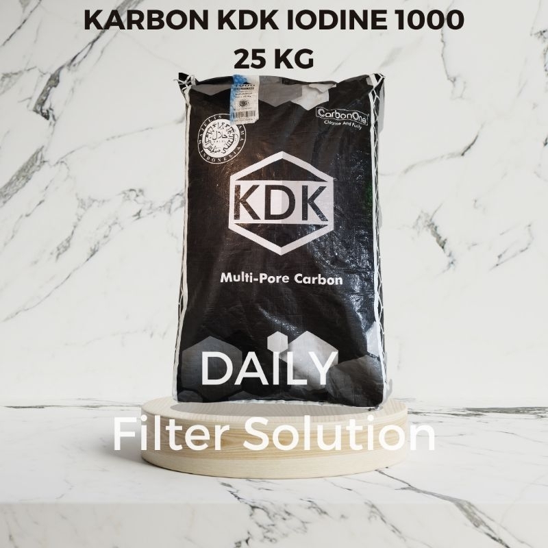 Karbon KDK Iodine 1200 / Carbon KDK Iodine 1200 Isi 25 Kg untuk Filter Air