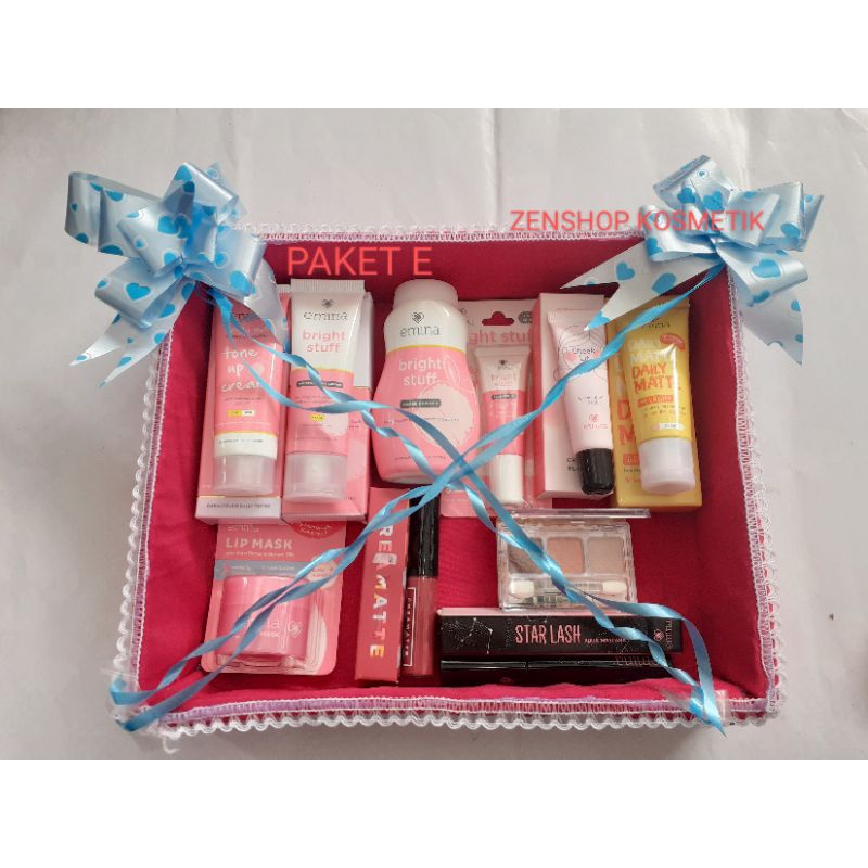 EMINA PAKET SESERAHAN/HANTARAN NIKAH/BINGKISAN PALET MAKE UP KOSMETIK