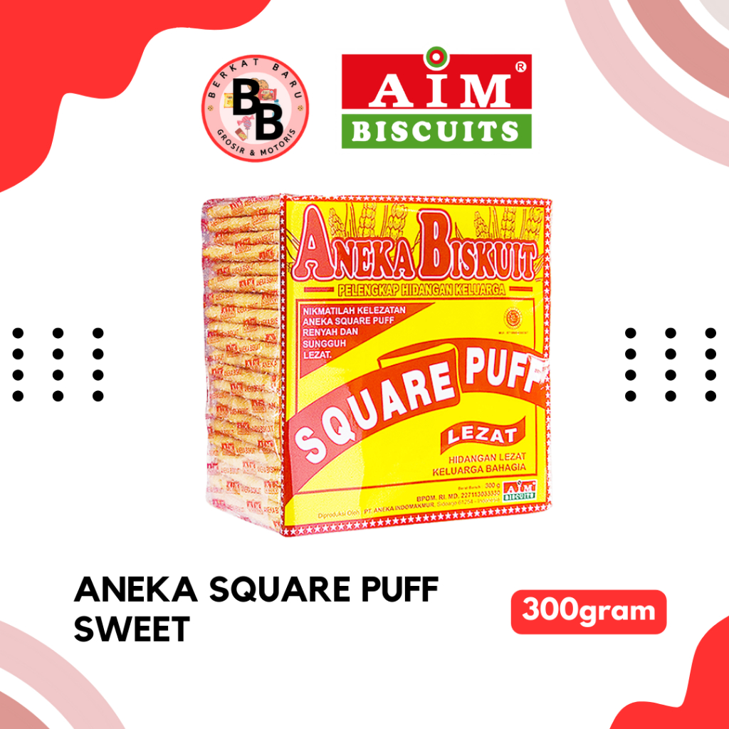 [BB SNACK] ANEKA BISCUITS PUFF BY AIM 300GRAM