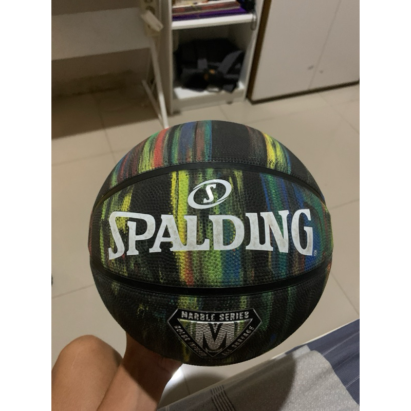 Bola basket Spalding Marble Series Black size 7 Second