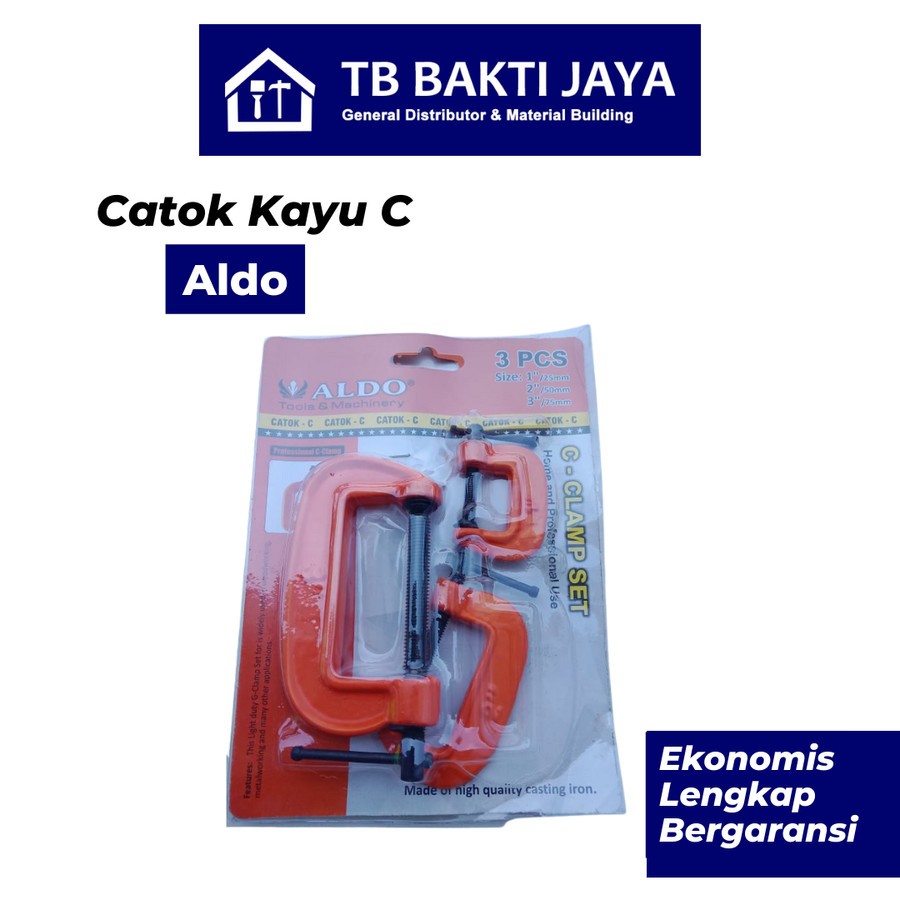 Catok Kayu C Medium / Clamp C / Alat Penjepit Kayu C