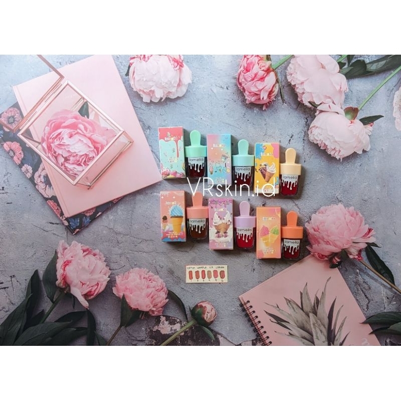 ✨ VRskin.id ✨ LIPTINT LAMEILA ICE CREAM SOFTCAKE MATTE WATEPROFF