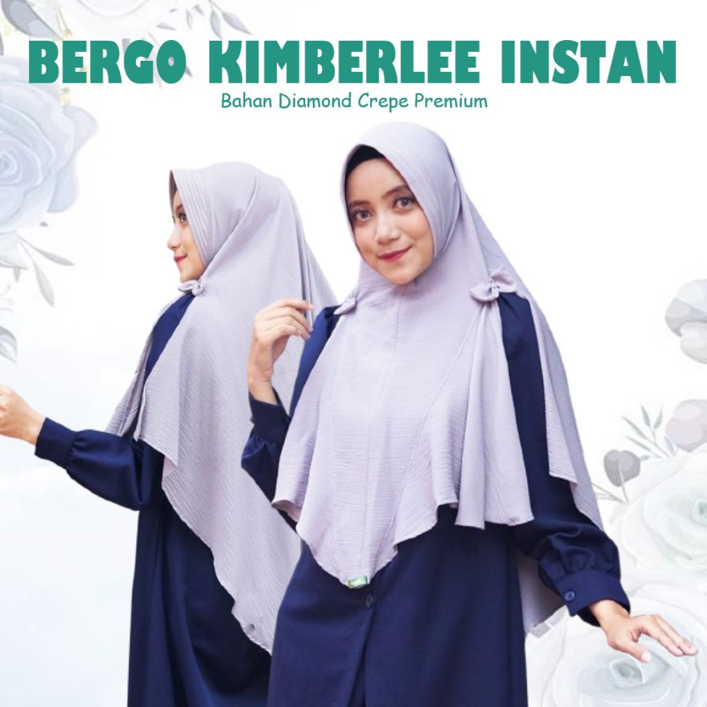 Feyza Kimberlee - Jilbab Instan Bergo Belah Samping Diamond Crepe