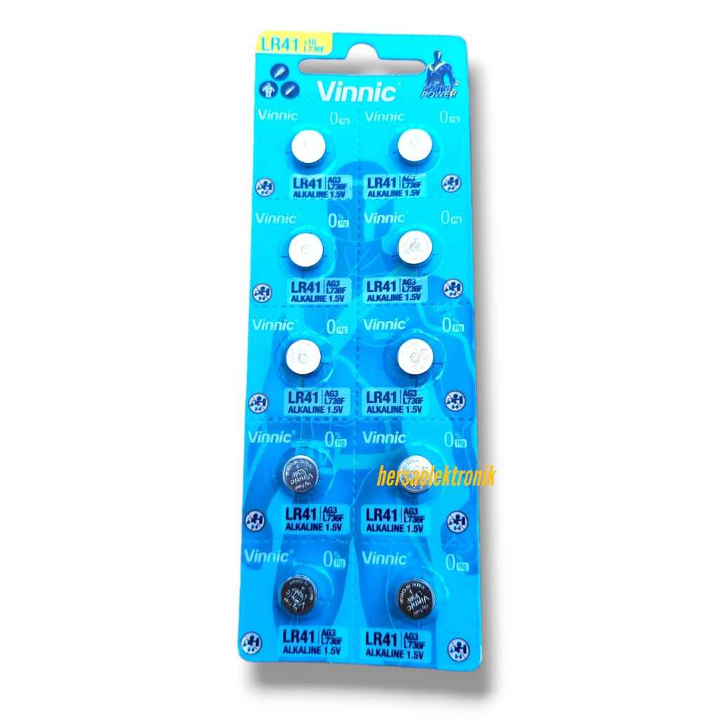 baterai jam vinnic battery LR41 AG3 L736F