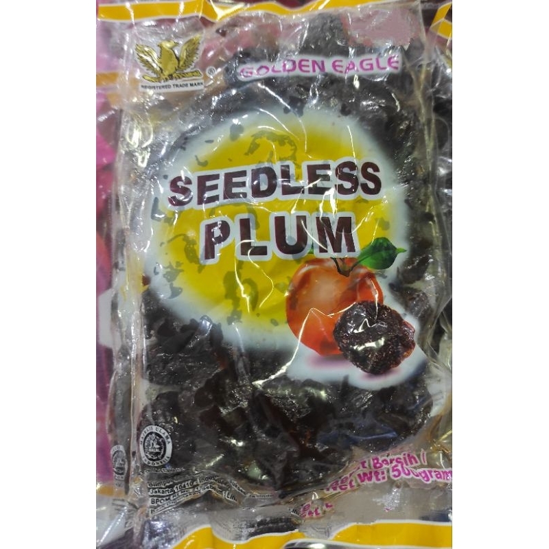 

Golden Eagle seedless plum manisan buah plum tanpa biji manisan cemilan imlek import 500gr hua he ing ci