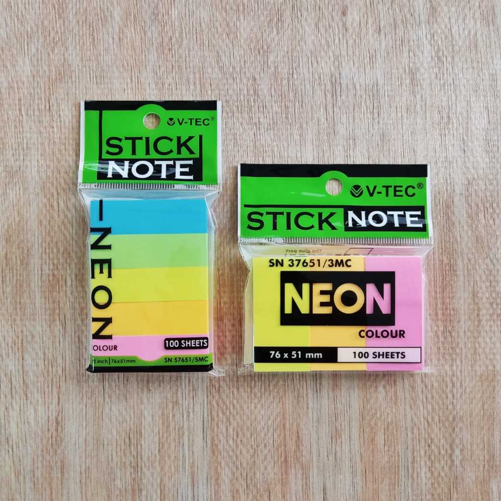

V-TEC Sticky Notes / Book Annotation Tabs / Penanda Buku Anotasi / Page Markers