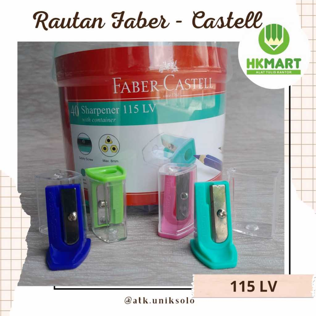 

Rautan Sharpener Faber Castell 115LV Murah