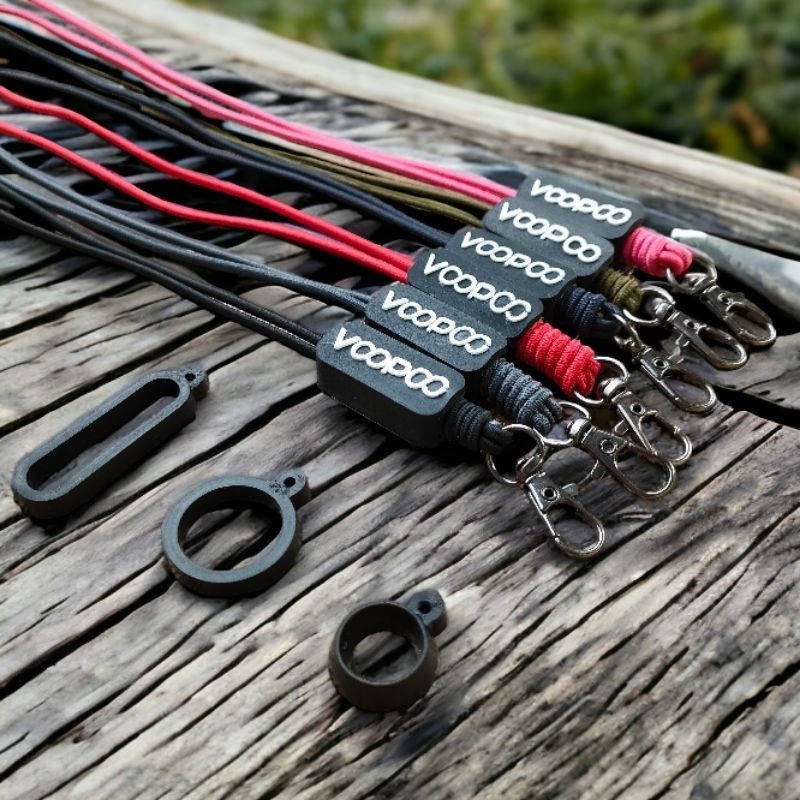 

LANDEZ - Lanyard tali gantungan simpel tulisan tebal VPO plus karet