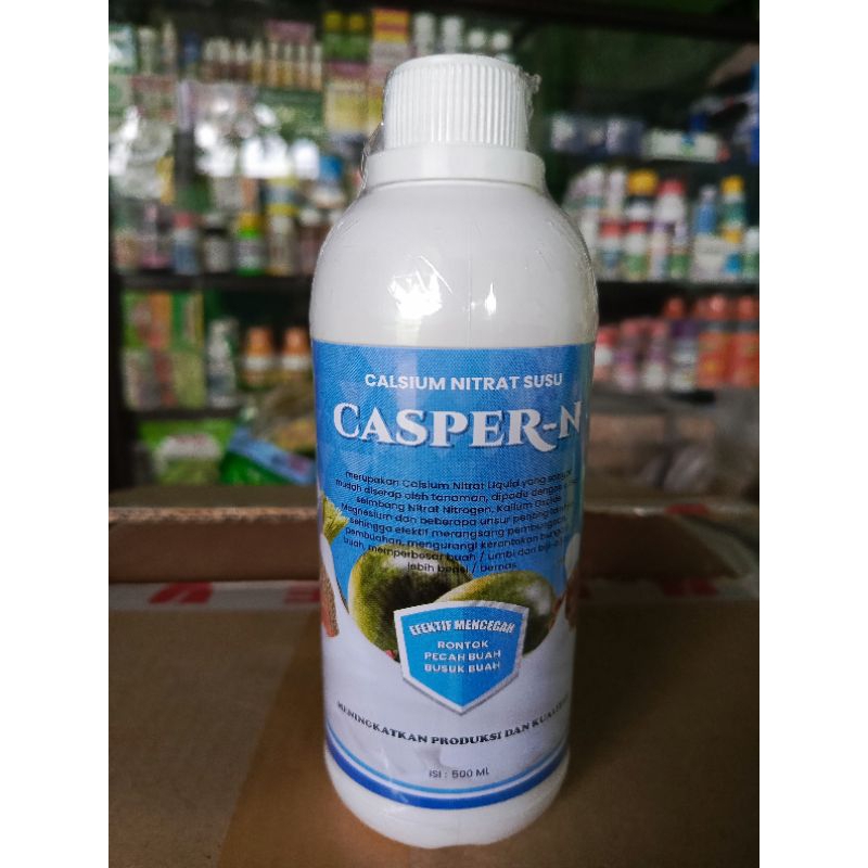 Pencegah Rontok Bunga &amp; Buah Calsium Nitrat Susu CASPER-N kemasan 500 ml