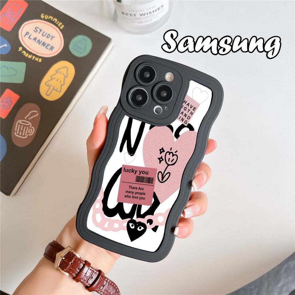 Grafiti Hati Case untuk Samsung J2 Prime J5 Prime J7 Prime J4+ J7 J5 J2 PRO Gelombang