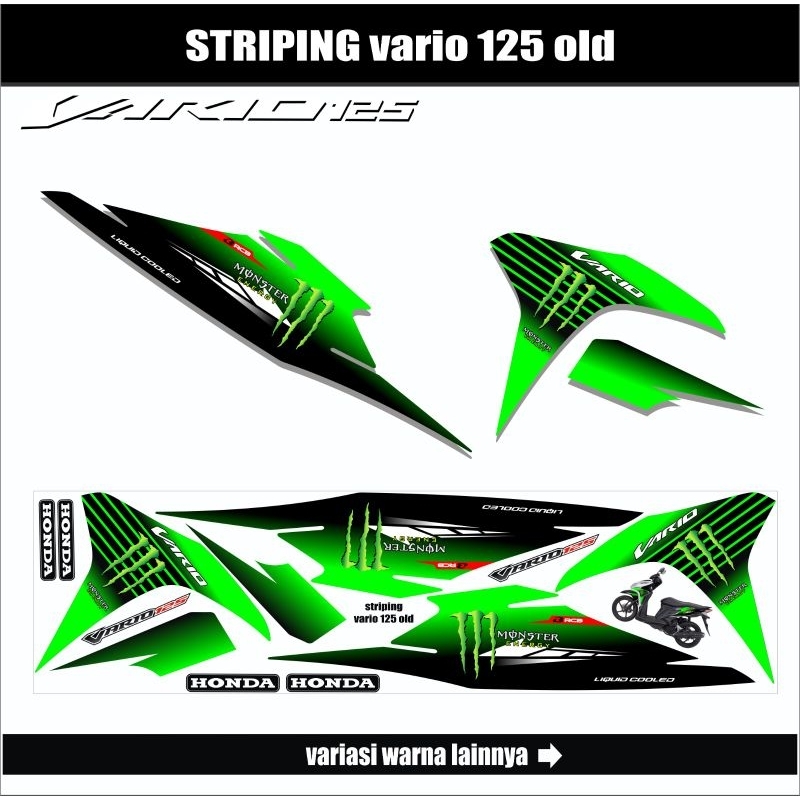 Stiker Striping Variasi Honda Vario 125 Old / Decal Sticker Motor Vario 125 Old