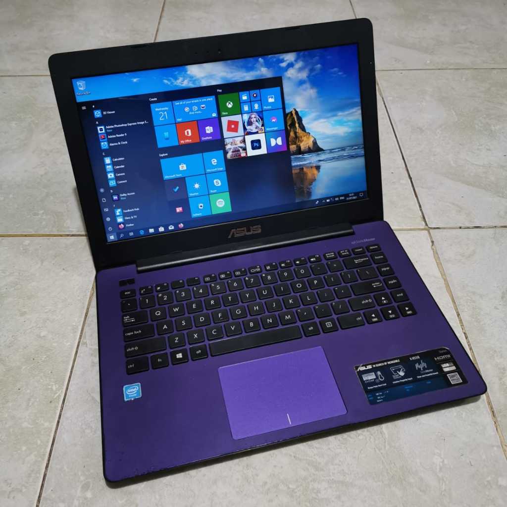 Laptop Asus X453S, Intel Celeron - N3050, Ram 4gb / Hdd 500gb - Laptop Asus Fullset Bergaransi