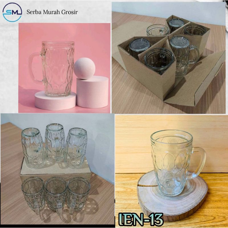 Gelas Kaca/Cangkir Bening/Mug Kaca/Gelas Es/Gelas KIG IEN-13