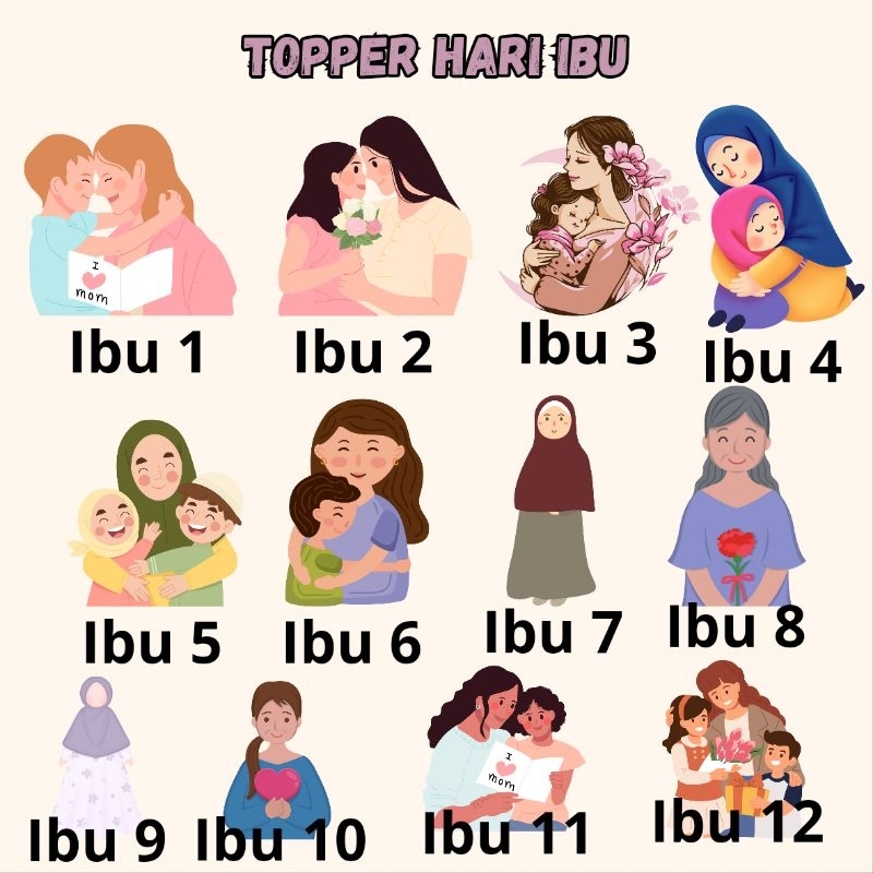 

TOPPER BUKET UNTUK HARI IBU