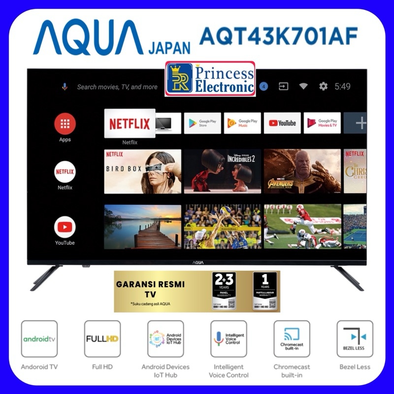 Aqua smart android led tv 43 inch Android 11