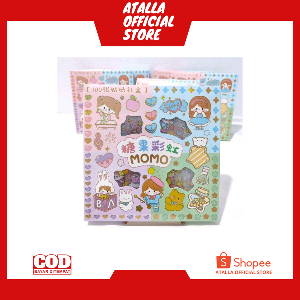 

STICKER MOMO WATERPROOF ISI 100 LEMBAR PER BOX
