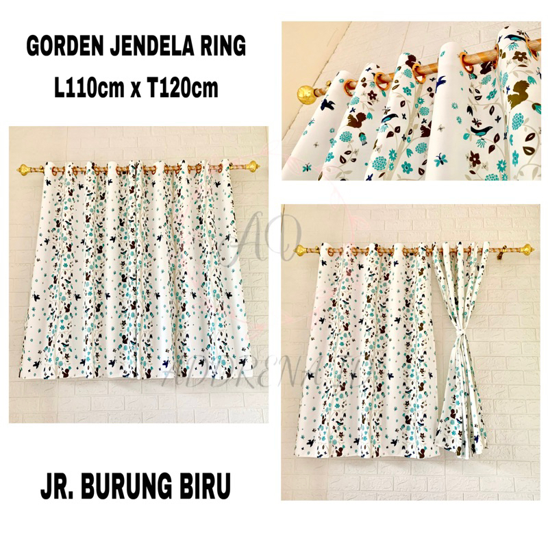 GORDEN JENDELA KAMAR TAMU - KORDEN PENDEK 120CM RUANG TAMU - HORDEN MURAH PENDEK GORDEN MINIMALIS RU