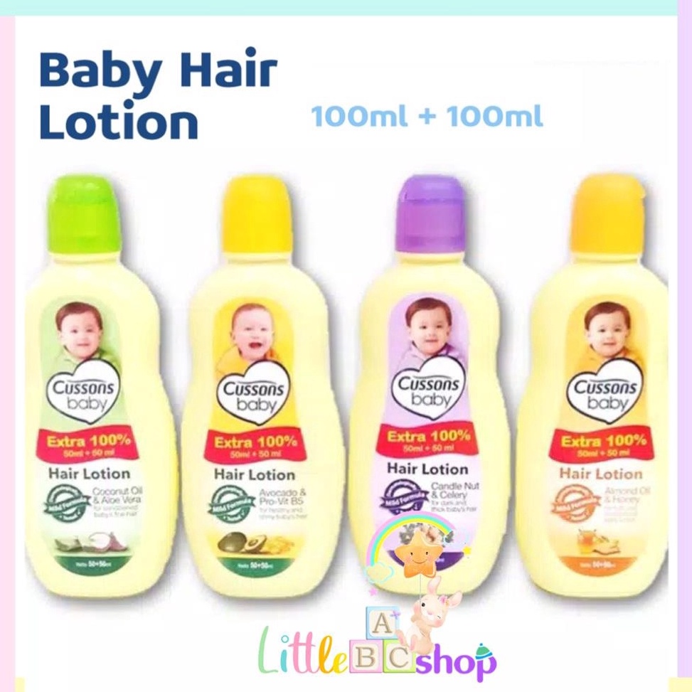 PALING LARIS Cussons Baby hair lotion 100ml+100ml / Cussons hair lotion 100ml