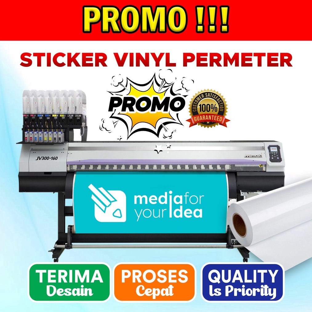 

12.12 ✨Promo✨ PROMO Sticker / Stiker Vinyl Permeter + Cetak !!!