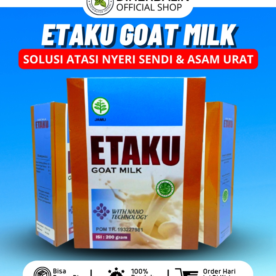 

MWVK9706 (D2289) Etaku Goat Milk - Susu Kambing Etawa Original Asli Atasi Nyeri Sendi dan Asam Urat Meningkatkan Kepadatan dan Kesehatan Tulang Atasi Reumatik.