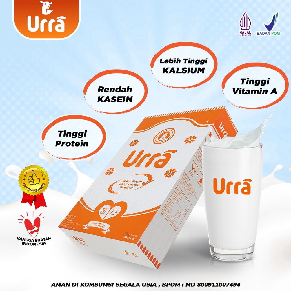

11.11 SUSU URRA ORIGINAL Nutrisi Vitamin Penambah Gemuk Badan Anak Solusi Alergi Susu Sapi Susu Kambing Asli .,,.,.,