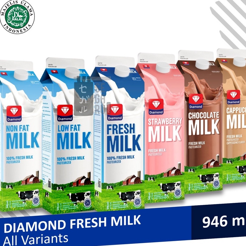 

FPJC3189 Terbaru Susu Diamond Fresh Milk | Susu Segar Pasteurisasi 946ml