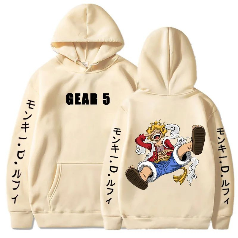 Sweater Hoodie Anime One Piece Luffy Gear 5 Premium Tebal / Hoodie Cosplay Anime Quality Distro Pria