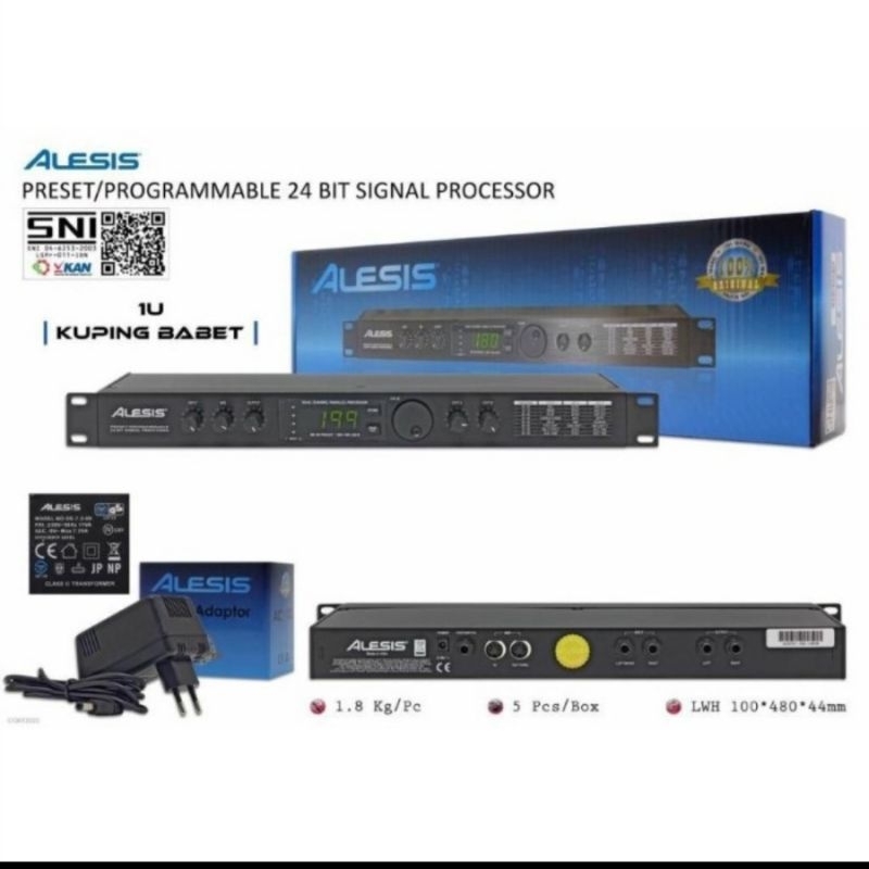 Efek vocal Alesis microverb 4 original kuping besi garansi 1 tahun