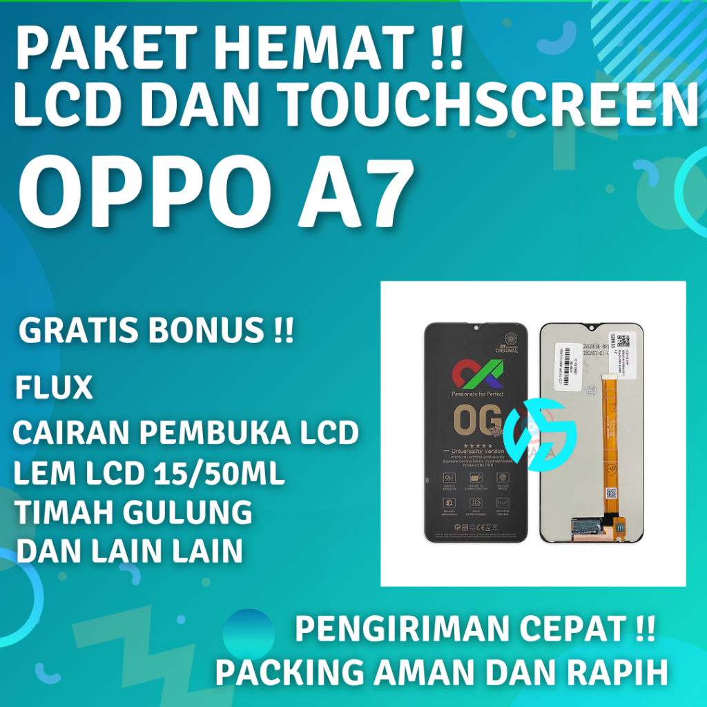 Layar Lcd Ori Hp Oppo A7 Fullset Touchscreen Original