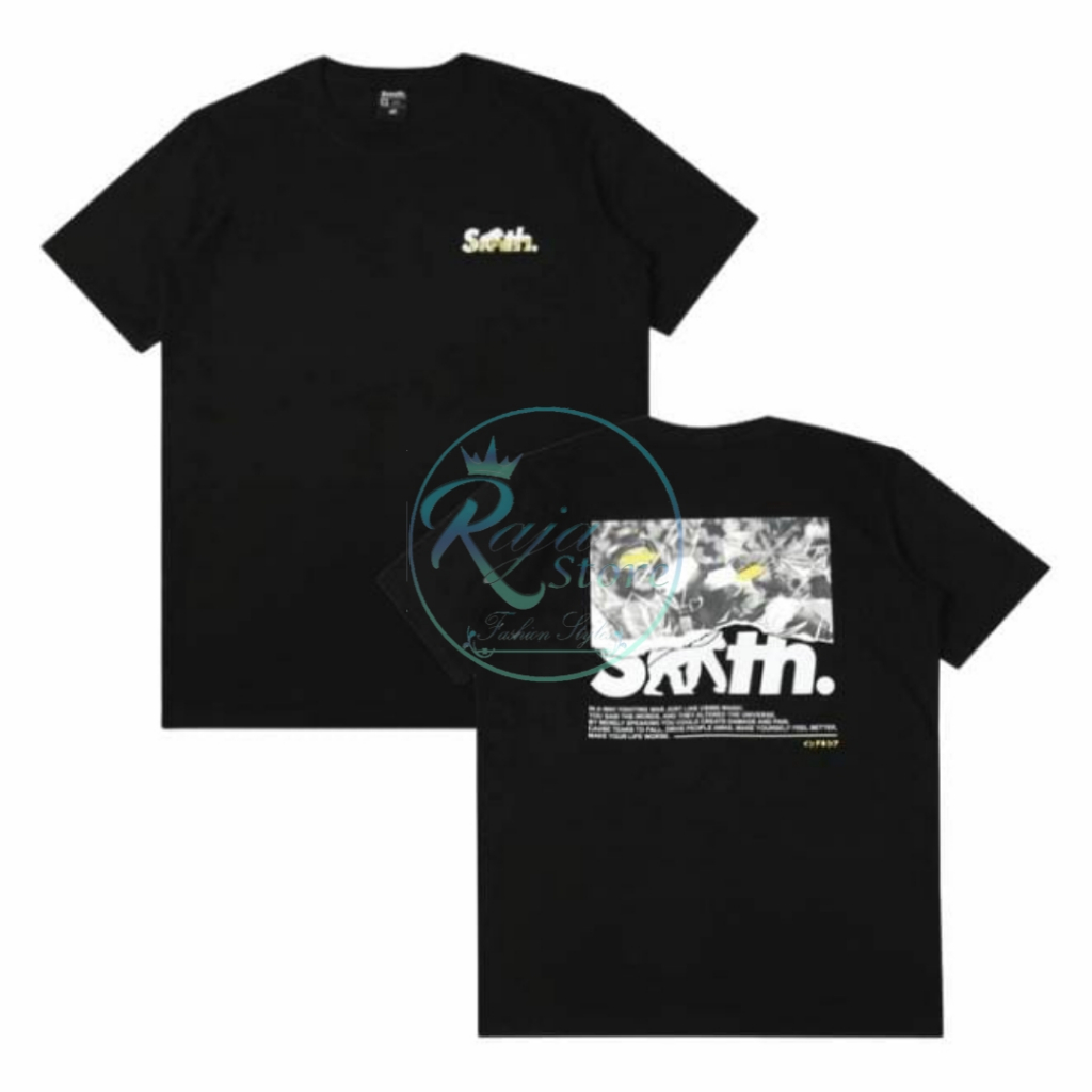 Kaos Atasan Smith Suke Warna Hitam Simple