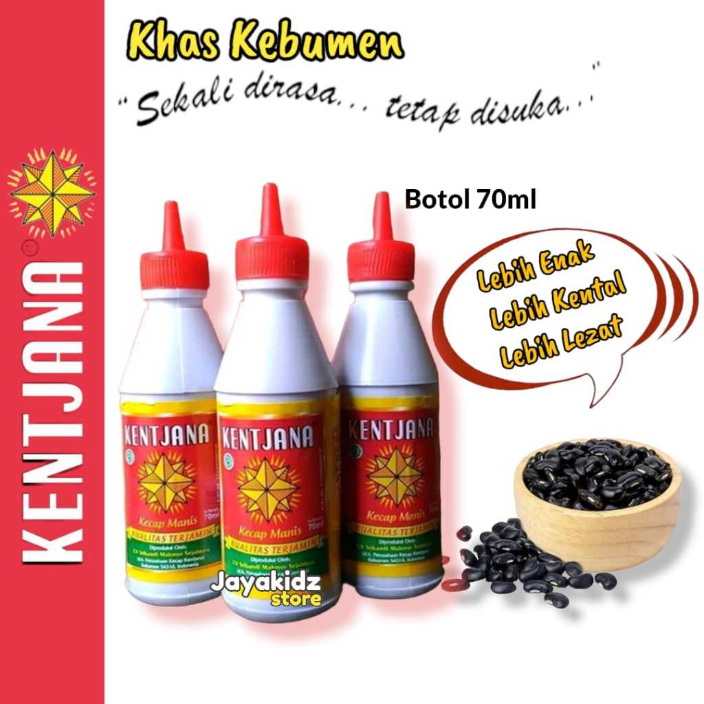 

Kecap Manis Kentjana 70ml Asli Kebumen