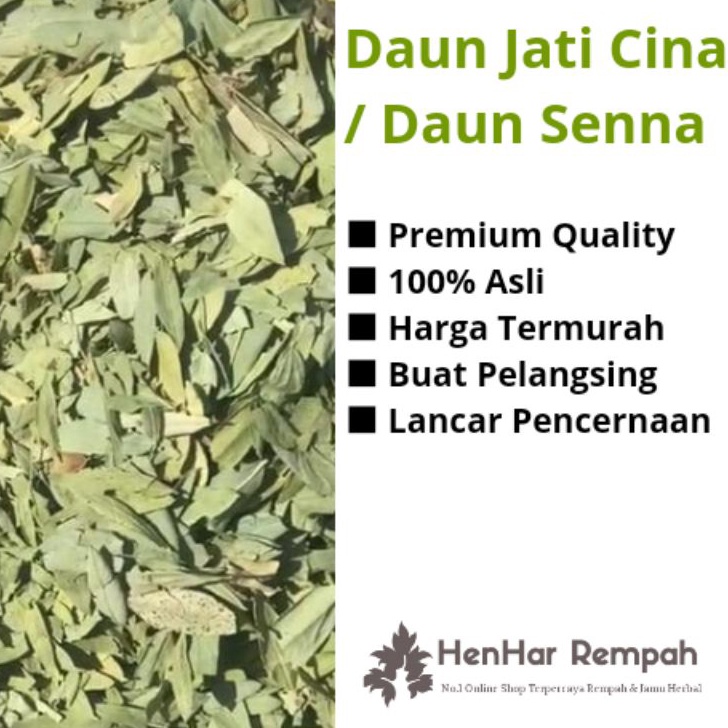 

YNHX9125 【Penjualan Terbaik】COD Daun Jati Cina / Daun Senna untuk pelangsing 1 Kg