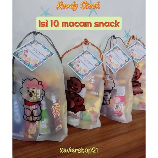 

PGDQ8342 ✔✔SALE✔✔ READY Paket Snack Komplit Kemasan Pouch Serut (FREE CARD)
