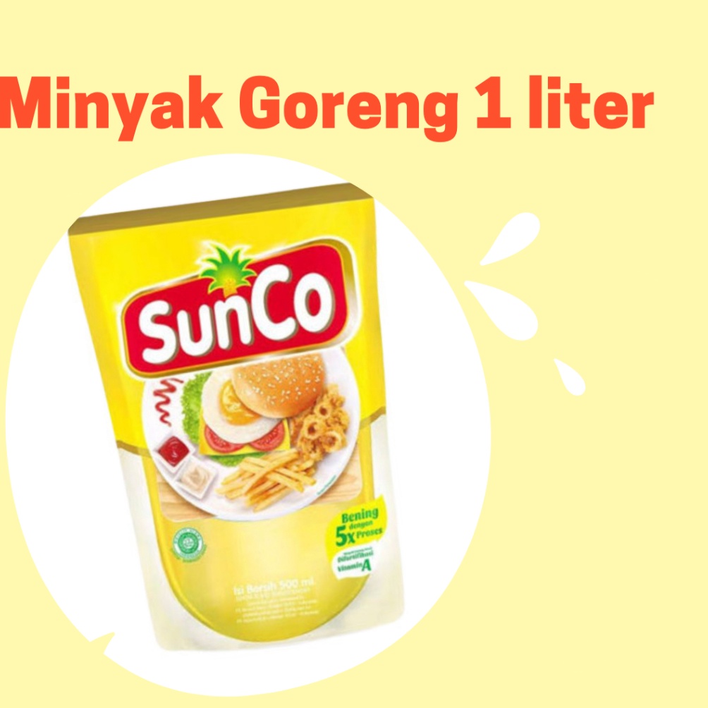 

[PRODUK-LCYLZ85] [ JATIM ] SUNCO Minyak Goreng 1 liter Refill / Minyak Goreng Sunco peequ